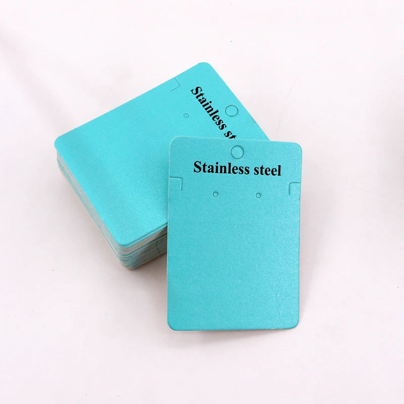 Earring Display Cards 50pcs/lot Necklace Packaging 6x8cm