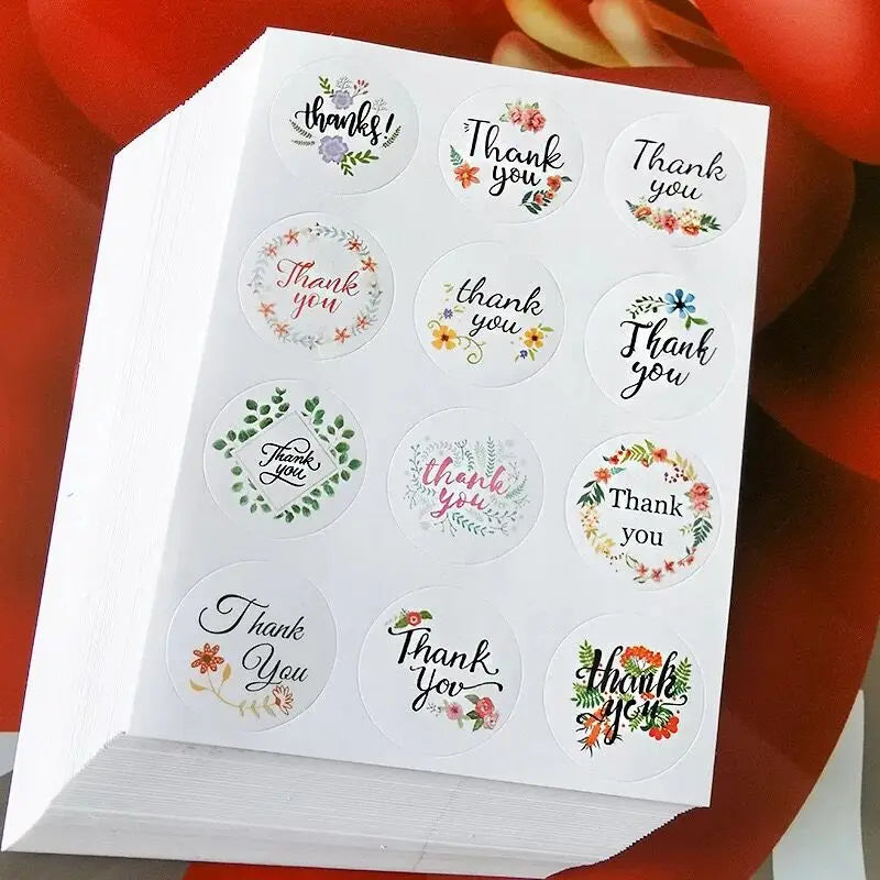 Gift Thank You Sticker Labels for Wedding & Party