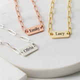 Stainless Steel Paperclip Chain Bracelet for Men