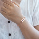 Stainless Steel Paperclip Chain Bracelet for Men