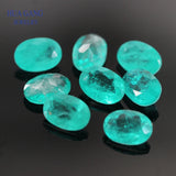 Paraiba Stone Oval Shape Synthetic Spliced Crystal&Glass Gems 3x4~13x18mm