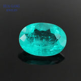 Paraiba Stone Oval Shape Synthetic Spliced Crystal&Glass Gems 3x4~13x18mm