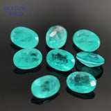 Paraiba Stone Oval Shape Synthetic Spliced Crystal&Glass Gems 3x4~13x18mm