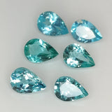 Paraiba Apatite Pear 6x4mm 1pc