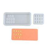 Parking Number Plate Mold Silicone Epoxy Resin Casting Pendant Mold