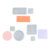 Parking Number Plate Mold Silicone Epoxy Resin Casting Pendant Mold
