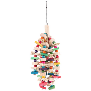 Parrot Chewing Toy - Bird Parrot Blocks Knots Tearing Toy