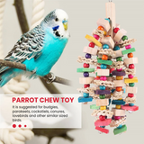 Parrot Chewing Toy - Bird Parrot Blocks Knots Tearing Toy