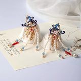 Parrot Style Pearls Beads Hairpins Side Clips Hairgrips Women Hanfu Dress