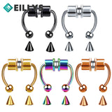 5pairs Magnetic False Nose Hoop Reusable Nose Ring