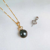Sterling Silver Pendant Base for Pearl Coral Jade Beads