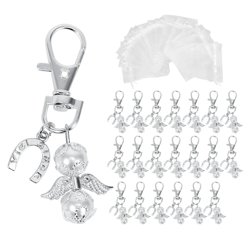 Angel Lucky Charm Pendant Thank You Gifts Wedding Nursery Birthday Party