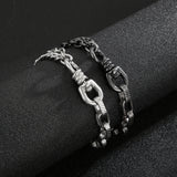 Men's Stainless Steel Double Chain Retro Bracelet