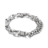 Men's Stainless Steel Double Chain Retro Bracelet