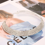 Rhinestone Torques Charm Necklace For Women Gift
