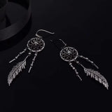 925 Silver Asymmetric Stud Earrings Retro Matte Black-Gray Plated