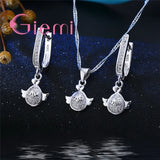 Animal Shape Bird Earring Ring Set 925 Sterling Silver