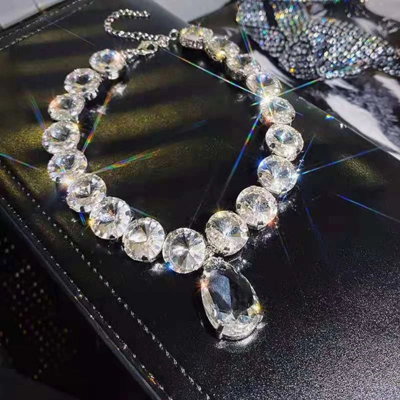 Choker Necklaces Rhinestone Pendant Women Jewelry Gift