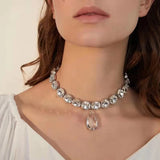 Choker Necklaces Rhinestone Pendant Women Jewelry Gift