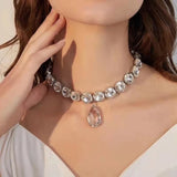 Choker Necklaces Rhinestone Pendant Women Jewelry Gift