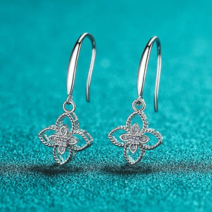 Diamond Test Moissanite Earrings 925 Silver 0.08ct