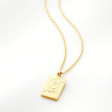 Passion Calligraphy Necklace Stainless Steel Muslim Allah Ayatul Kursi