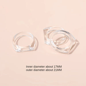 Exaggerated Gradient Resin Ring for Index Finger