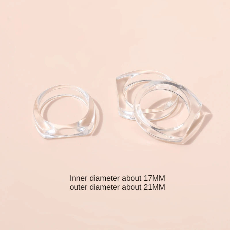 Exaggerated Gradient Resin Ring for Index Finger