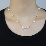 Colorful Love Letter Beads Star Charm Women Necklace
