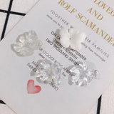 Fresh Floral Resin Pendant Earring Nail Accessories 10pcs
