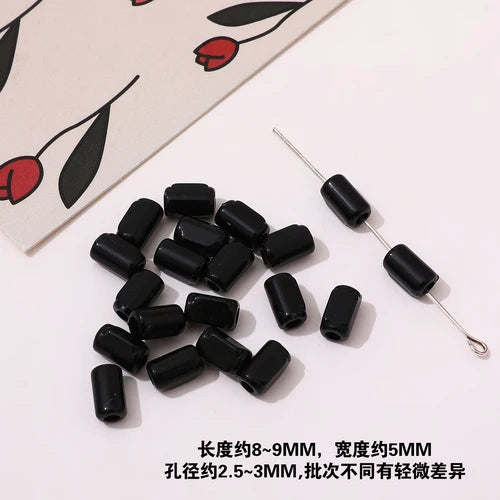 Small Square Tube Perforated Beads for DIY Jewelry