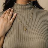 Patience Charm Necklace Arabic Name Stainless Steel Pendant
