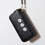 Multicolor Leather Clutch Snap Jewelry for 18mm Snaps