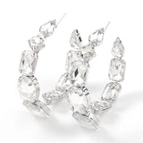 Pauli Manfi Metal Geometric Glass Earrings Women's Creative Earrings