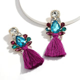 Pauli Manfi Tassel Alloy Dangle Earrings
