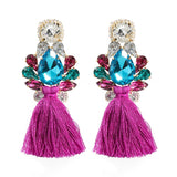 Pauli Manfi Tassel Alloy Dangle Earrings