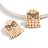 Pauli Manfi Tassel Alloy Dangle Earrings