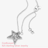 Asymmetric Star Necklace Sterling Silver Chain Jewelry Making