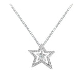 Asymmetric Star Collier Necklace Sterling Silver Chain Jewelry Making