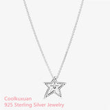 Asymmetric Star Necklace Sterling Silver Chain Jewelry Making