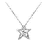 Asymmetric Star Collier Necklace Sterling Silver Chain Jewelry Making