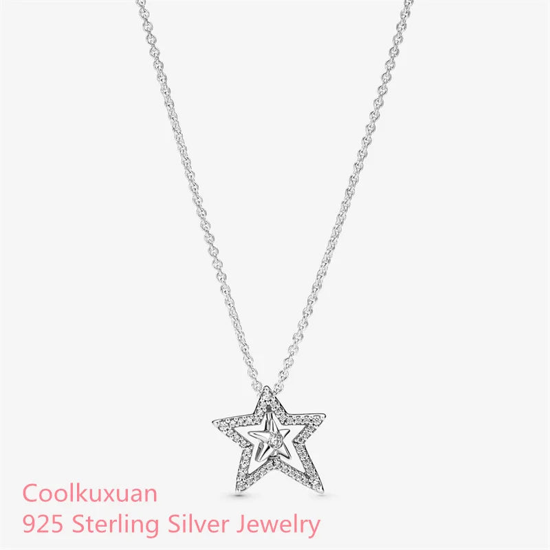 Asymmetric Star Necklace Sterling Silver Chain Jewelry Making