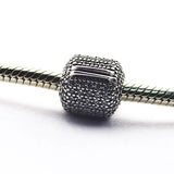 Sterling Silver Barrel Clip Charms for Jewelry Making