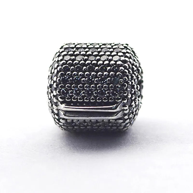 Sterling Silver Barrel Clip Charms for Jewelry Making