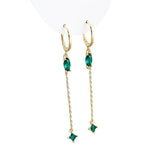 925 Silver Olive Branch Leaf Stud Earrings CZ INS Women Teen Gift
