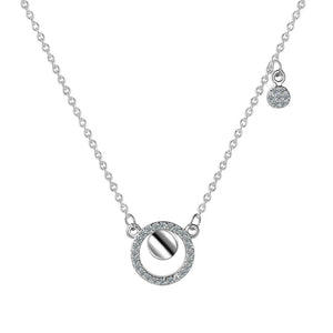 S925 Silver Jewelry Women Necklace Girl Lady Birthday Gift