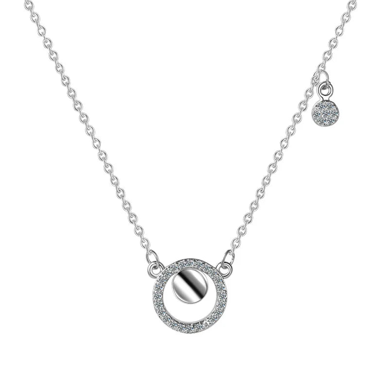 S925 Silver Jewelry Women Necklace Girl Lady Birthday Gift
