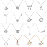 S925 Silver Jewelry Women Necklace Girl Lady Birthday Gift