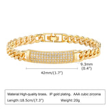 CZ Chain Bracelet for Women, Plated Dainty Jewelry