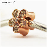 Sterling Silver Pave Daisy Flowers Charms for Jewelry Making